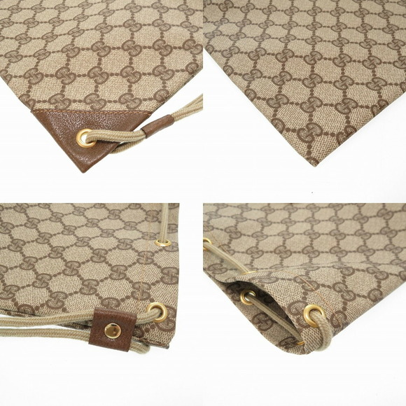 Gucci GG Plus Drawstring Shoulder Bag PVC Leather - Picture 6 of 10